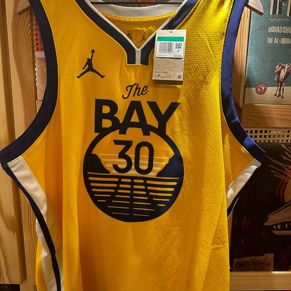 NWT Stephen Curry Golden State Warriors Nike 20-22 Statement Swingman Jersey XL - Picture 3 of 5